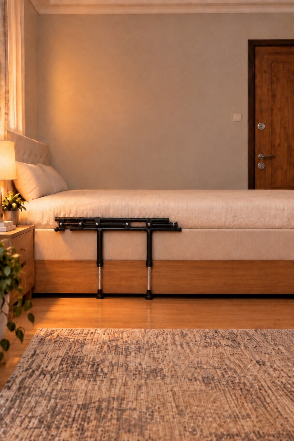 محافظ کنار تخت مدل تاشو سالمندان